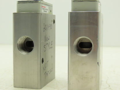 Norgren 8020871 Pneumatic Solenoid Valve 3/2-Pos 150 PSI Missing Coil Lot of 2