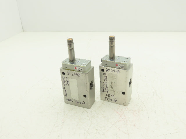 Norgren 8020871 Pneumatic Solenoid Valve 3/2-Pos 150 PSI Missing Coil Lot of 2