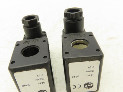 Norgren 0246 Solenoid Coil STD 24 VDC 6 Watt 1/2" Post Hole Lot of 2