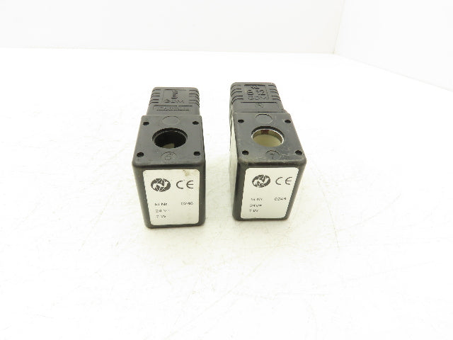 Norgren 0246 Solenoid Coil STD 24 VDC 6 Watt 1/2" Post Hole Lot of 2