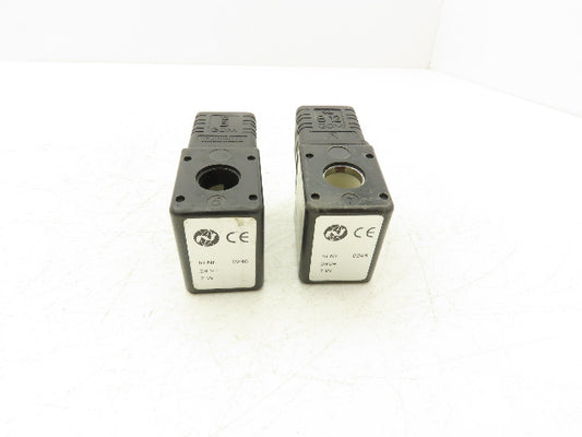 Norgren 0246 Solenoid Coil STD 24 VDC 6 Watt 1/2" Post Hole Lot of 2