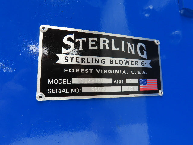 Sterling 512-7FD 16" Radial Fan Blower 6x6" 7.5Hp 230/460V 3PH ARR4 Direct Drive