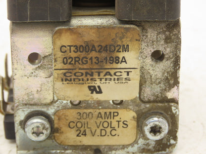Contact Industries CT300A24D2M Forklift DC Motor Contactor 24VDC Off 425-C40TT