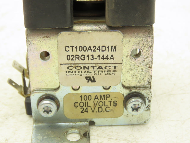 Contact Industries CT100A24D1M Forklift DC Motor Contactor 24VDC Off 425-C40TT