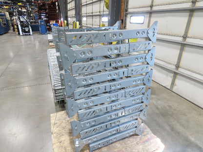 24"x 10' Gravity Roller Conveyor 1-3/8"Dia 22"BF 10-Sections 100'L  26-32" Legs