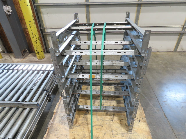 24"x 10' Gravity Roller Conveyor 1-3/8"Dia 22"BF 7-Sections 70'L  26-32" Legs