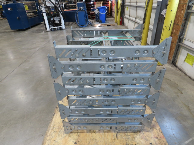 24"x 10' Gravity Roller Conveyor 1-3/8"Dia 22"BF 7-Sections 70'L  26-32" Legs