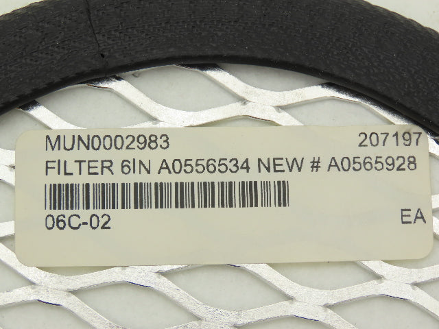 ACS A0556534 6" Vacuum Receiver Disc Filter Aluminum Screen 7.5" OD Lot of 2