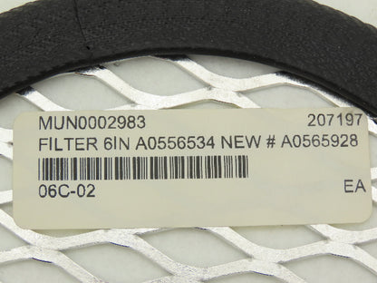 ACS A0556534 6" Vacuum Receiver Disc Filter Aluminum Screen 7.5" OD Lot of 2