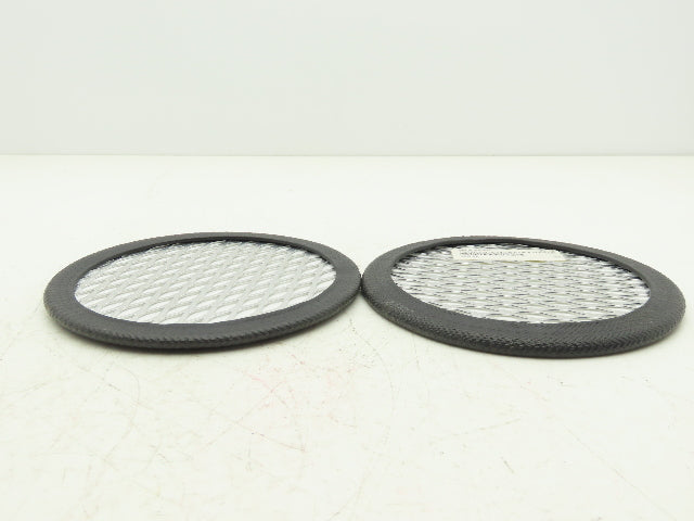 ACS A0556534 6" Vacuum Receiver Disc Filter Aluminum Screen 7.5" OD Lot of 2