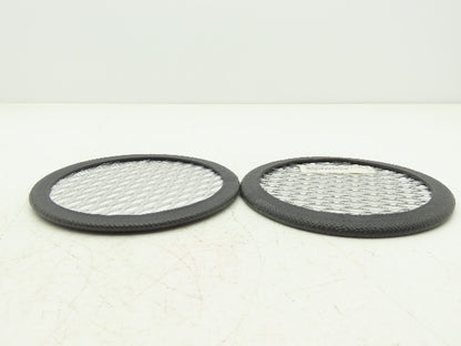 ACS A0556534 6" Vacuum Receiver Disc Filter Aluminum Screen 7.5" OD Lot of 2