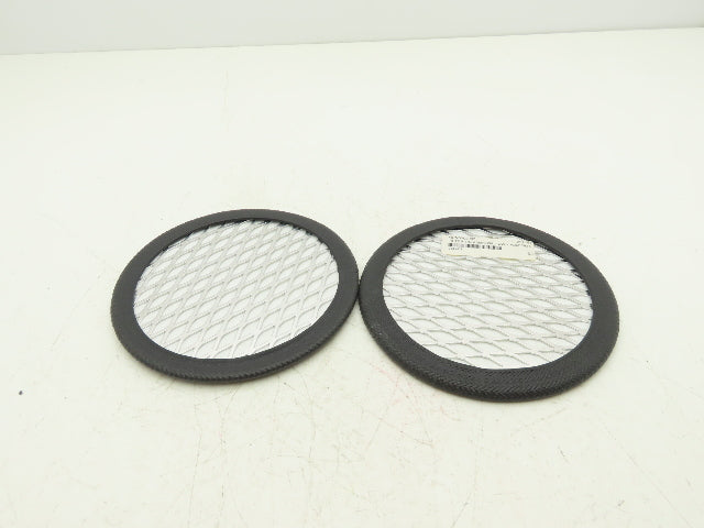 ACS A0556534 6" Vacuum Receiver Disc Filter Aluminum Screen 7.5" OD Lot of 2