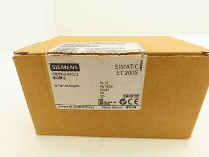 Siemens 6ES7 151-1AA05-0AB0 SIMATIC S7 ET200S Interface Module 24VDC -READ
