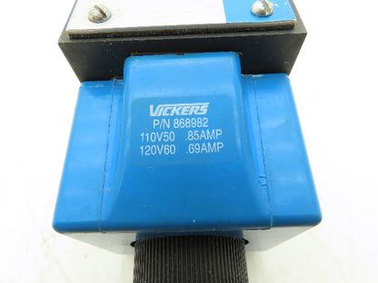 Vickers DG4S4-012A-B-60 Hydraulic Directional Control Solenoid Valve 120V
