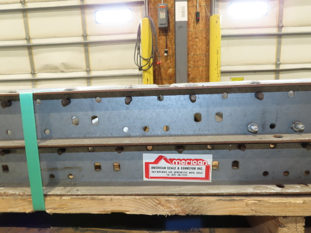 24"x 10' Gravity Roller Conveyor 1-3/8"Dia 22"BF 4-Sections 40'L  23-32" Legs
