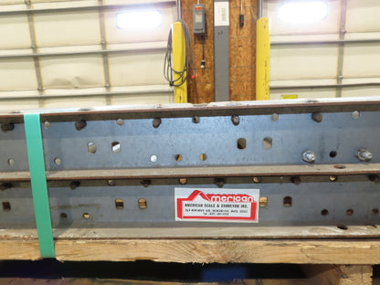 24"x 10' Gravity Roller Conveyor 1-3/8"Dia 22"BF 4-Sections 40'L  23-32" Legs