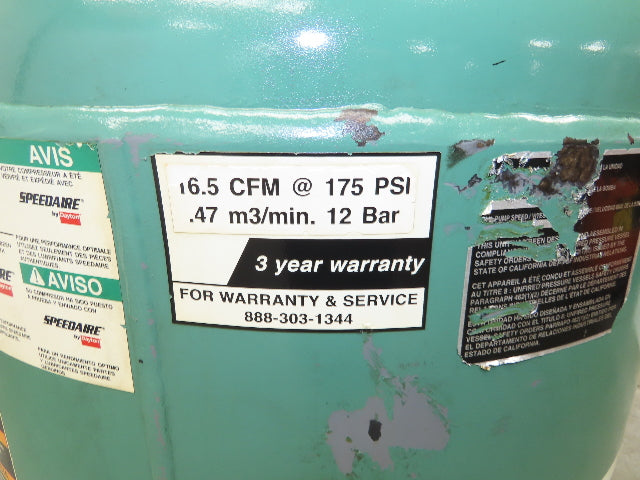 Dayton Compressed Air Receiver Tank 80 Gal 200 PSI Vertical Pneumatic Compressor