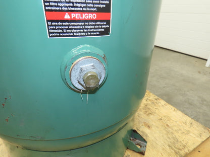 Dayton Compressed Air Receiver Tank 80 Gal 200 PSI Vertical Pneumatic Compressor