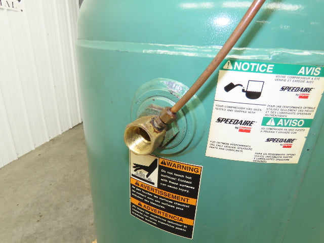 Dayton Compressed Air Receiver Tank 80 Gal 200 PSI Vertical Pneumatic Compressor