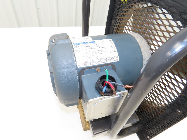 Dayton 4C545 12" Exhaust Fan 1/2Hp 1725rpm 230/460V 3PH 56C 16"Sq Frame
