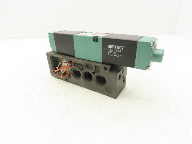 Numatics 081SS415M000061 Pneumatic Solenoid Valve 24 VDC 150 PSIG W Manifold