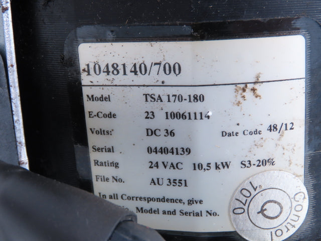Raymond 1048140/700 P48LD001 Forklift Hydraulic Motor 48V & Pump Off 425-C40TT