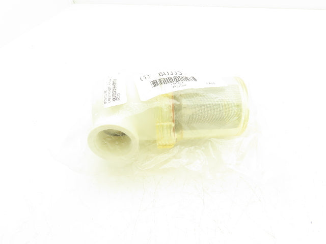 Grainger 6UJJ3 In-Line Strainer 1-1/4" NPT 100 PSI 305 Micron 304SS 7-1/4" OAH