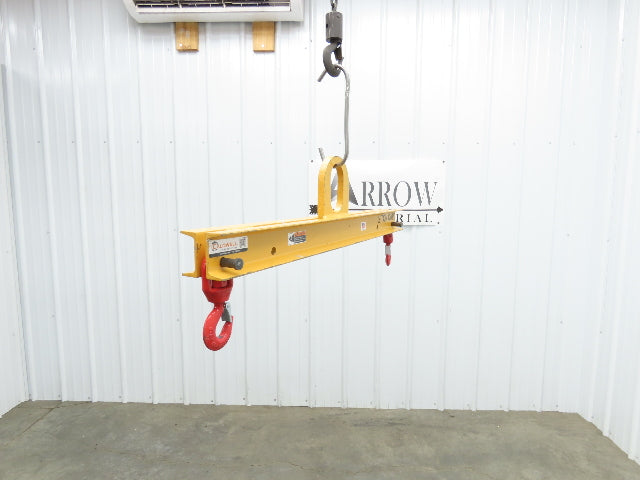 Caldwell 20-2-3 4000 Lb 2 Ton Rigging Lifting Beam 24-36" Spread Low Headroom