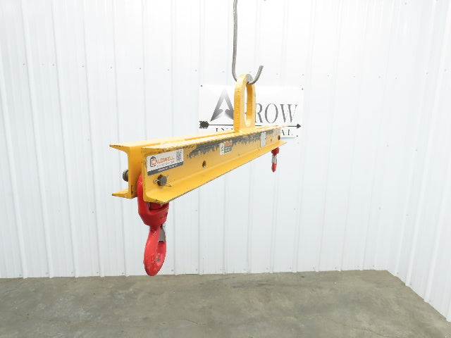 Caldwell 20-2-3 4000 Lb 2 Ton Rigging Lifting Beam 24-36" Spread Low Headroom