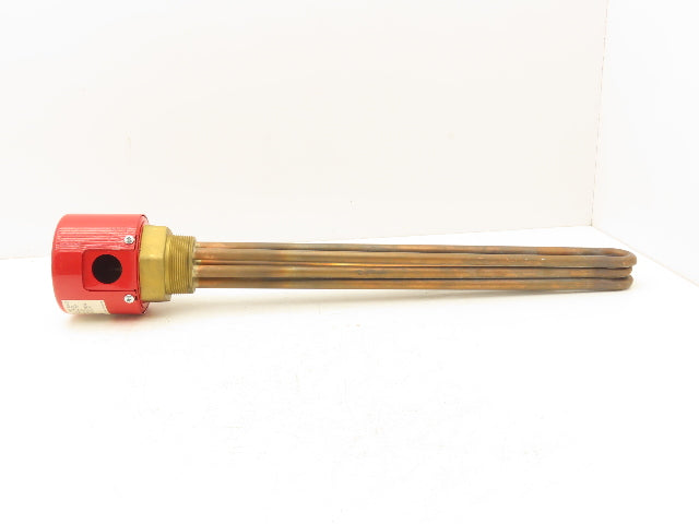 Chromalox EMT-3360 Screw Plug Immersion Heater 2"NPT 6000W 480V 1PH 18" Tubes