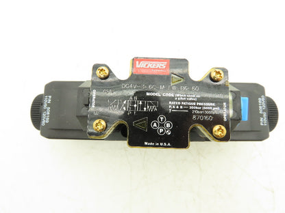 Vickers DG4V-3-6C-M-FW-B6-60 Hydraulic Directional Solenoid Valve 120V 5000PSI