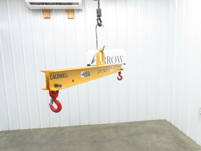 Caldwell 20-2-4 4000 Lb 2 Ton Rigging Lifting Beam 36-48" Spread Low Headroom
