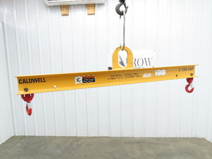 Caldwell 20-2-4 4000 Lb 2 Ton Rigging Lifting Beam 36-48" Spread Low Headroom