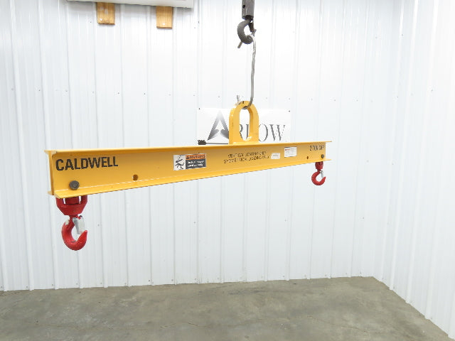 Caldwell 20-2-4 4000 Lb 2 Ton Rigging Lifting Beam 36-48" Spread Low Headroom