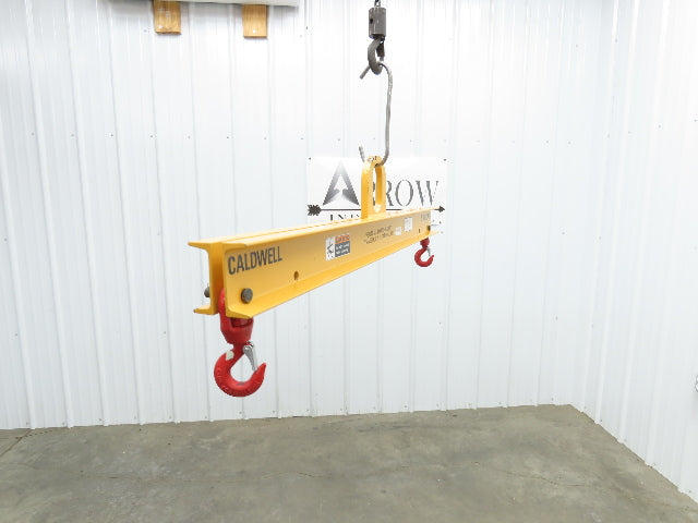 Caldwell 20-2-4 4000 Lb 2 Ton Rigging Lifting Beam 36-48" Spread Low Headroom