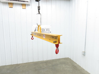 Caldwell 20-2-4 4000 Lb 2 Ton Rigging Lifting Beam 36-48" Spread Low Headroom