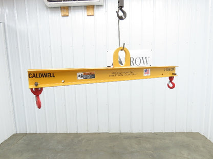 Caldwell 20-2-4 4000 Lb 2 Ton Rigging Lifting Beam 36-48" Spread Low Headroom