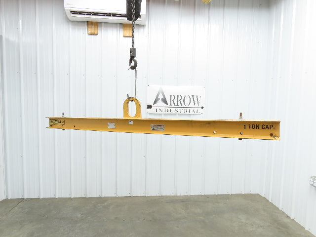 Caldwell 20-1-6 2000Lb 1 Ton Rigging Lifting Beam 48-72" Spread Low Headroom