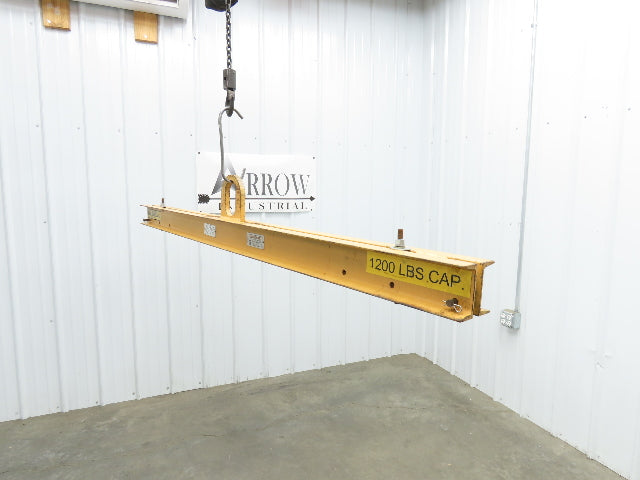 Caldwell 20-1-6 2000Lb 1 Ton Rigging Lifting Beam 48-72" Spread Low Headroom