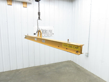 Caldwell 20-1-6 2000Lb 1 Ton Rigging Lifting Beam 48-72" Spread Low Headroom