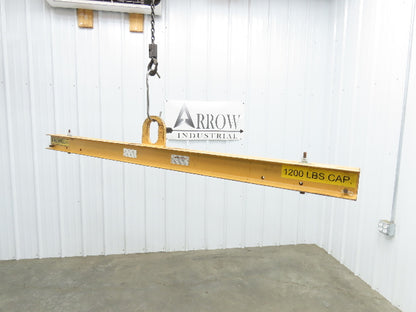 Caldwell 20-1-6 2000Lb 1 Ton Rigging Lifting Beam 48-72" Spread Low Headroom