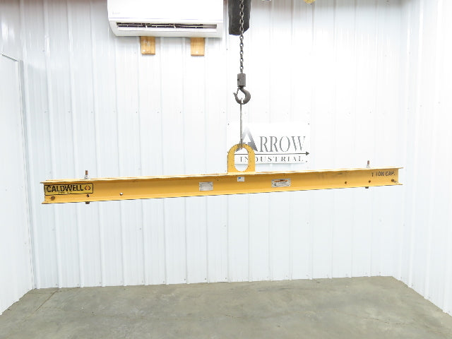 Caldwell 20-1-6 2000Lb 1 Ton Rigging Lifting Beam 48-72" Spread Low Headroom