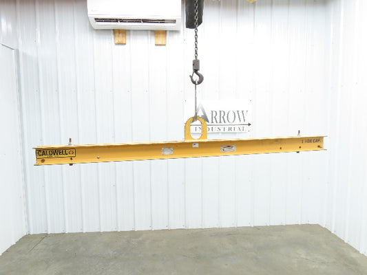 Caldwell 20-1-6 2000Lb 1 Ton Rigging Lifting Beam 48-72" Spread Low Headroom