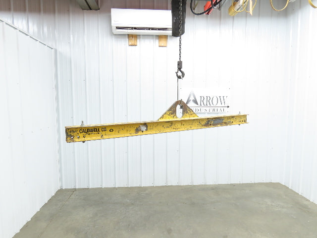 Caldwell 20-1-6 2000Lb 1 Ton Rigging Lifting Beam 30-72" Spread Low Headroom