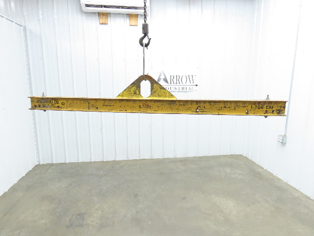 Caldwell 20-1-6 2000Lb 1 Ton Rigging Lifting Beam 30-72" Spread Low Headroom