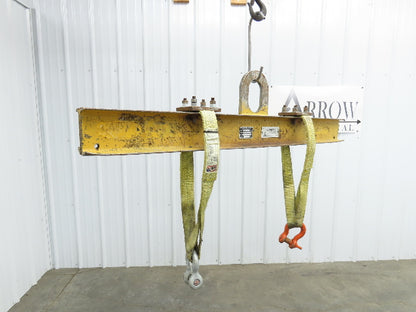 Caldwell 20-2-4 4000 Lb 2 Ton Rigging Lifting Beam 48" Adj Spread Dual Sling