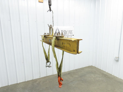 Caldwell 20-2-4 4000 Lb 2 Ton Rigging Lifting Beam 48" Adj Spread Dual Sling