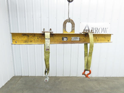 Caldwell 20-2-4 4000 Lb 2 Ton Rigging Lifting Beam 48" Adj Spread Dual Sling