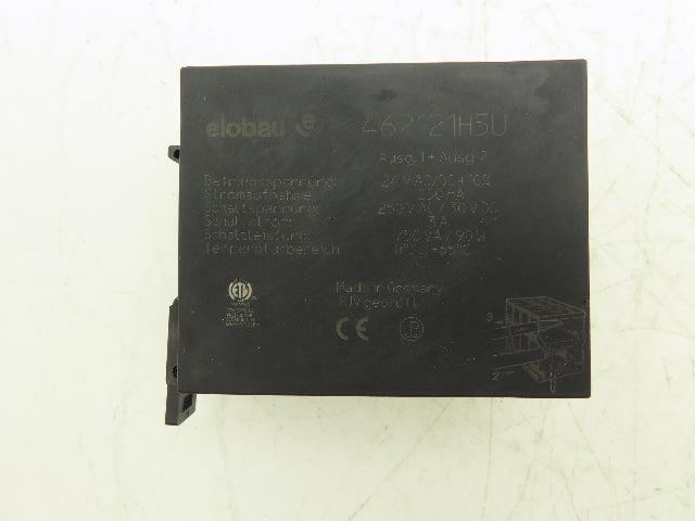 Elobau 462121H5U Emergency Stop Control Relay 24V AC/DC Switching 250VAC/30VDC