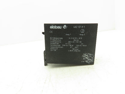 Elobau 462121H1 Emergency Stop Control Relay 24V AC/DC Switching 250VAC/30VDC